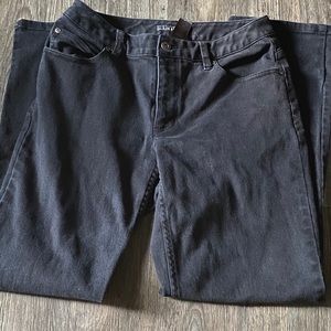 liz claiborne black straight leg jeans